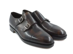 Monk Straps<John Lobb William Dark Brown Museum Calf