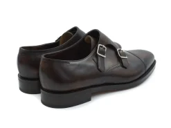 Monk Straps<John Lobb William Dark Brown Museum Calf