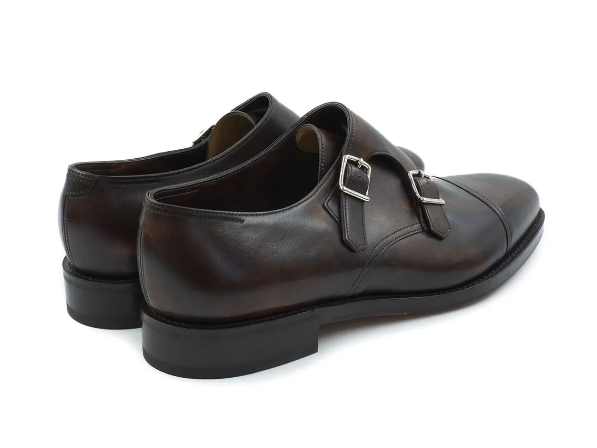 Monk Straps<John Lobb William Dark Brown Museum Calf