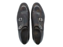 Monk Straps<John Lobb William Dark Brown Museum Calf