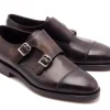 Monk Straps<John Lobb William II Dark Brown Museum Calf