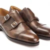 Monk Straps<John Lobb William II Parisian Brown Museum Calf