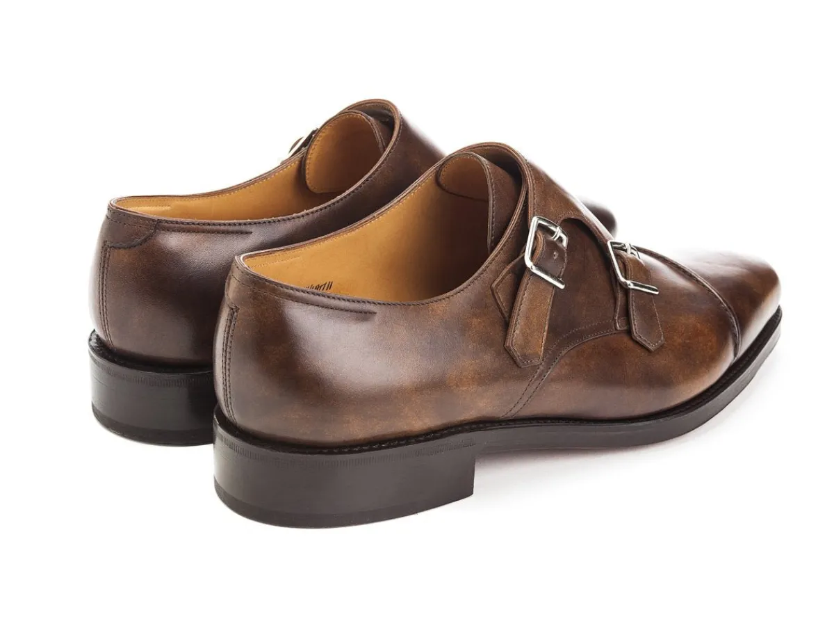 Monk Straps<John Lobb William II Parisian Brown Museum Calf