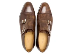 Monk Straps<John Lobb William II Parisian Brown Museum Calf